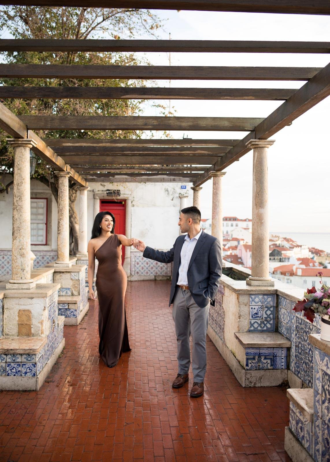 Curran and Ravindi in Portugal